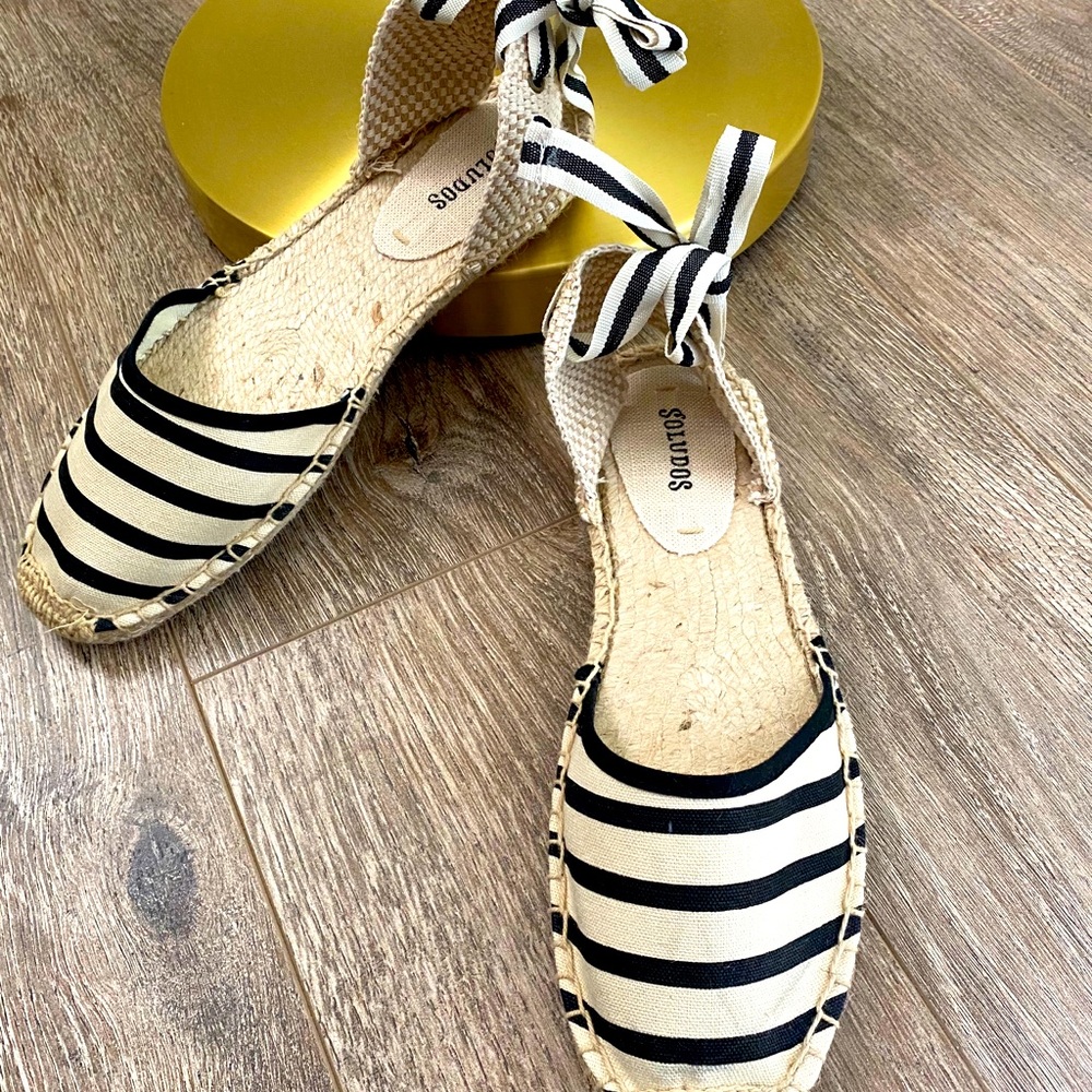 Soludos Classic Striped Sandal Espadrille Size 7.5